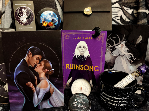 Ruinsong by Julia Ember / Photo includes unboxing of Obsidian Moon Crate debut box.
